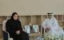Minister of State for International Cooperation H E Maryam bint Ali bin Nasser Al Misnad and President of the Supreme Judiciary Council and President of the Court of Cassation H E Dr. Hassan bin Lahdan Al Mohannadi during the session.