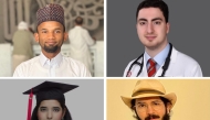 Clockwise from top left: Usama Aliyu, Kareem Fanous, Ameer Shamyl Ahmed and Aya Abdelhamid