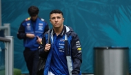 Red Bull Racing's French driver Isack Hadjar arrives ahead of the 2026 Miami Formula One Grand Prix at Miami International Autodrome in Miami Gardens, Florida, on May 3, 2026. Photo by CHARLY TRIBALLEAU / AFP