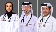 From left: Lina Ahmed, Ibrahim Nasser Al-Mutawa and Ahmad Mohamed Hamza