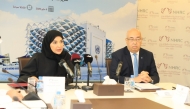 NHRC Chairperson H E Maryam bint Abdullah Al Attiyah and Unesco Representative to the Gulf States and Yemen, H E Salah Khaled during the event.
