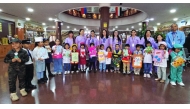 Principal Dr. Anand R. Nair, Vice Principal, teachers, and students during the event.