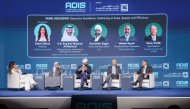 Panellists at a session during Abu Dhabi Infrastructure Summit yesterday.