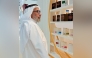 Minister of Awqaf and Islamic Affairs H E Ghanem bin Shaheen bin Ghanem Al Ghanim visiting the ministry's pavilion at 35th Doha International Book Fair at DECC yesterday.