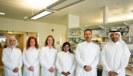 Chief Research Officer at Sidra Medicine, Prof. Khalid Fakhro, Lead Advanced Imaging Core at Sidra Medicine Dr. Abbirami Sathappan, and Director of Integrated Genomic Services at Sidra Medicine, Dr. Sara Tomei with other officials.