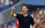 Real Madrid's Spanish coach Xabi Alonso gestures on the touchline during the Spanish league football match between Real Madrid CF and RCD Espanyol at the Santiago Bernabeu stadium in Madrid on September 20, 2025.