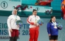 Qatar’s Ouisal Ikhlef (left) delivered an impressive performance at the Asian Weightlifting Championships in Gandhinagar, India,