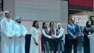 Best project of the year winners receiving the prize.