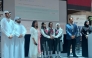 Best project of the year winners receiving the prize.