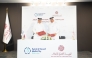 Director of the International Cooperation and Agreements at Qatar Media Corporation Abdulla Ghanim Almuhannadi and CEO of Media City Qatar Hamad Omar A. Al-Mannai exchanging document after signing an agreement in a ceremony held yesterday at QMC premises.