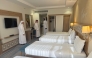 Qatar Hajj Mission officials inspect arrangements at an accommodation.