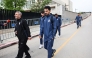 Some Iranian national football team players and members of their delegation arrive at the US Embassy in Ankara for their visa application ahead of the 2026 FIFA World Cup, (Photo by Adem Altan / AFP)
