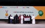 MoEHE Undersecretary Ibrahim bin Saleh Al Nuaimi and other officials with winners at the event. 
