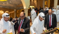General Manager of Katara Cultural Village Foundation Professor Khalid bin Ibrahim Al-Sulaiti and Ambassador of India to Qatar H E Vipul during the event.
