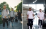 Qatar players arrive in Dublin. 