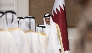 Amir receives Eid Al-Adha well-wishers at Lusail Palace