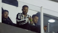 Santos' forward #10 Neymar attends the Copa Sudamericana group stage football match between Brazil's Santos and Ecuador's Deportivo Cuenca at the Urbano Caldeira stadium in Santos, Sao Paulo state, Brazil on May 26, 2026. (Photo by Miguel SCHINCARIOL / AFP)