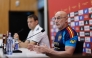 Spain's coach Luis de la Fuente attends a press conference ahead of the friendly football match against Iraq and ahead of the FIFA World Cup 2026 at the Ciudad del Futbol in Las Rozas, outside Madrid, on June 3, 2026. (Photo by Oscar Del Pozo / AFP)