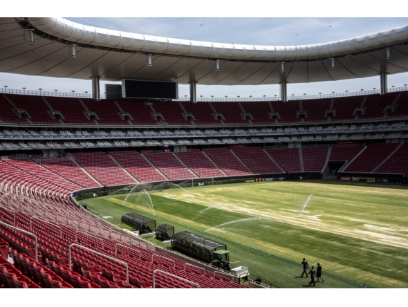 Guadalajara Stadium is getting ready to host matches for the 2026 FIFA World Cup in Zapopan. César Rodriguez/Bloomberg