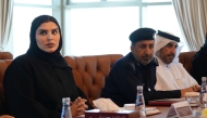 Minister of State for International Cooperation H E Maryam bint Ali bin Nasser Al Misnad during the meeting. 
