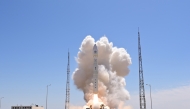 A Lijian-1 Y14 carrier rocket blasts off from a commercial space innovation pilot zone in northwest China, on June 15, 2026. (Photo by Wang Jiangbo/Xinhua)