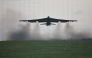 (Files) A US Air Force B-52 Stratofortress bomber takes off from RAF Fairford in south-west England on March 15, 2026. (Photo by Henry Nicholls / AFP)