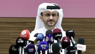 Adviser to the Prime Minister and Official Spokesperson for the Ministry of Foreign Affairs Dr. Majed bin Mohammed Al Ansari yesterday. Picture: Rajan Vadakkemuriyil / The Peninsula
