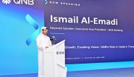 Ismail Mandani Al-Emadi speaking during the event.