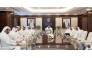 Minister of Justice and Minister of State for Cabinet Affairs and Chairman of the Attorneys’ Admission Committee H E Ibrahim bin Ali Al Mohannadi with The Attorneys’ Admission Committee members at the headquarters of Ministry of Justice. 