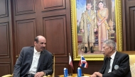 Officials from Qatar and Thailand during the meeting.