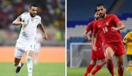 This combination of file photos show Algeria's forward Riyad Mahrez (left) and Jordan's forward Musa Al-Taamari.  PIC: AFP