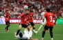 Mohanad Lashin #17 of Egypt competes for the ball against Michael Boxall #5 of New Zealand. Emilee Chinn/Getty Images/AFP