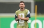 Lionel Messi #10 of Argentina during the training of Argentina one day ahead of the FIFA World Cup 2026 Group J match between Argentina and Austria at Dallas Stadium (Photo by Richard Pelham / AFP)