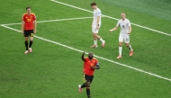 Romelu Lukaku #9 of Belgium celebrates scoring his team's fourth goal at BC Place Vancouver on June 26, 2026 in Vancouver, British Columbia. Fran Santiago/Getty Images/AFP 