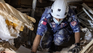 Qatari International Search and Rescue Group team begins operations in areas affected by the two earthquakes in Venezuela