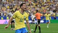 Gabriel Martinelli #22 of Brazil celebrates after scoring the team's second goal during the FIFA World Cup 2026 Round Of 32 match between Brazil and Japan at Houston Stadium on June 29, 2026 in Houston, Texas. (Photo by Lars Baron / GETTY IMAGES NORTH AMERICA / Getty Images via AFP)