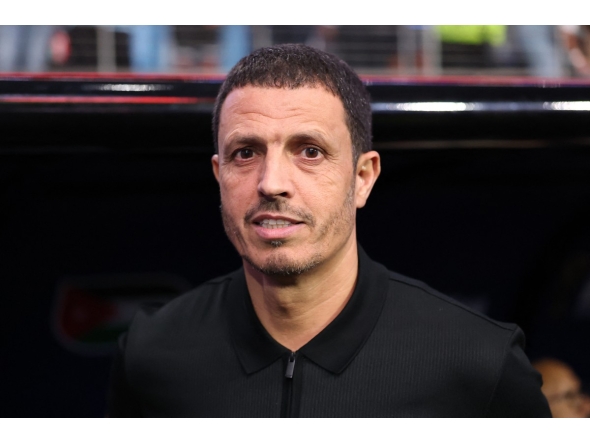 Jamal Sellami, Head Coach of Jordan, looks on during the FIFA World Cup 2026 Group J match between Jordan and Argentina at Dallas Stadium on June 27, 2026 in Arlington, Texas. Luke Hales/Getty Images/AFP 