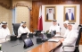Kahramaa President Eng Abdullah bin Ali Al-Thiyab during the meeting held via videoconference.