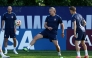 Norway’s Erling Haaland takes part in a training session. (AFP)
