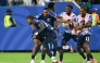 Cape Verde’s players celebrate after Sidney Lopes Cabral scored a goal against Argentina on Friday. 