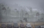 Strong wind brought by Super Typhoon Bavi hits Guam on July 6, 2026. (Photo by Yuichi YAMAZAKI / AFP)