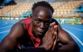 (Files) Gout Gout of Australia celebrates after winning the 100m final of the Australian Athletics Junior Championships at Queensland Sport and Athletics Centre in Brisbane on April 18, 2026. (Photo by Patrick Hamilton / AFP) 
