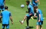Spain’s Lamine Yamal takes part in a training session in Carson, California, yesterday. 