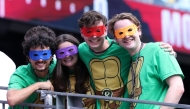 France fans pose for photos before the FIFA World Cup 2026 Quarter Final match between France and Morocco at Boston Stadium on July 09, 2026 in Foxborough, Massachusetts. Kevin C. Cox/Getty Images/AFP 