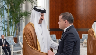 Amir meets Prime Minister of Libya's Government of National Unity