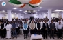 Ambassador of India to Qatar H E Vipul, along with leaders and members of the Indian community, observe a moment of silence at the ICC premises yesterday to pay tribute to the late Father Amir H H Sheikh Hamad bin Khalifa Al Thani. Pics: Salim Matramkot/The Peninsula