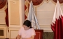 President of the 80th session of the United Nations General Assembly Annalena Baerbock signs condolence book.  