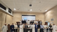 Participants during the condolence meeting at MIE-SPPU Institute of Higher Education (Pune University) located in Doha.