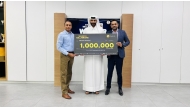 From right: Shumalan, Senior Vice President & Territory Head, Landmark Group Qatar; along with the award winner; and Rajgopal, Associate General Manager – Marketing, Landmark Group Qatar.

 