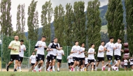 Al sadd players take part in a training session during their pre-season camp in Austria. Al Sadd, the Qatar Stars League champions, along with Al Shamal and Al Gharafa will compete in the AFC Champions League Elite from September 15.
